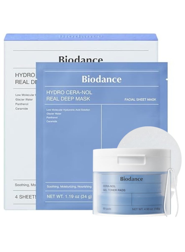 بيودانس إصلاح الحاجز الجلدي والجفاف الشديد – ديو Biodance Cera-nol Pads + Hydro Cera-nol Mask لترطيب عميق وتهدئة البشرة الحساسة - Image 1